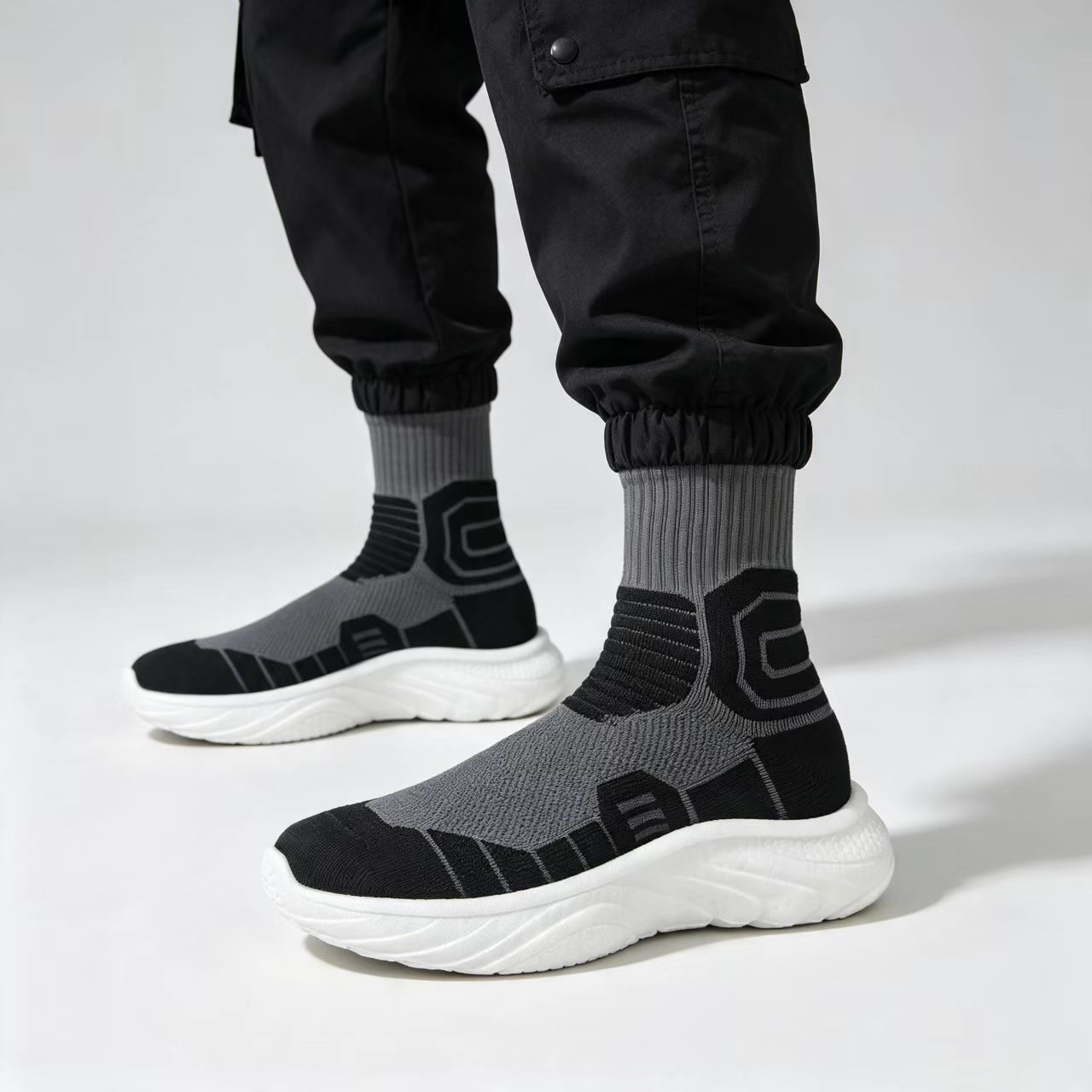 Jump Rope - MWY Men High‑Top Sock Training Shoes