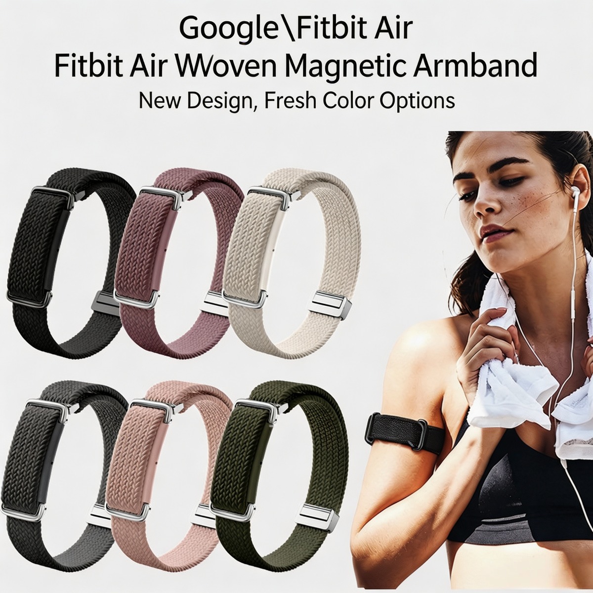 Fitness Tracker Band - Nylon Wristband & Armband for Google