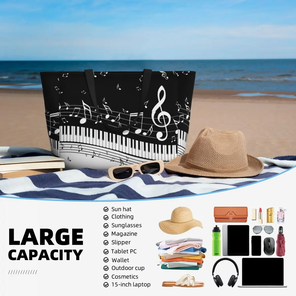 Abstract Piano Keys With Music - Yoga Fitness Music recension och pris