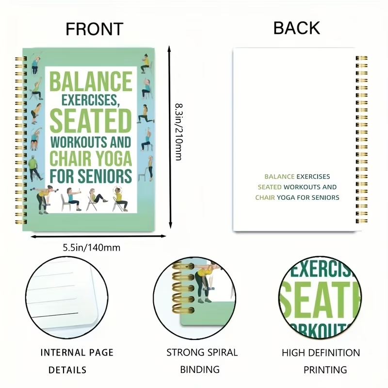 Chair Yoga Exercise Notebook F - Yoga Fitness Journal recension och pris