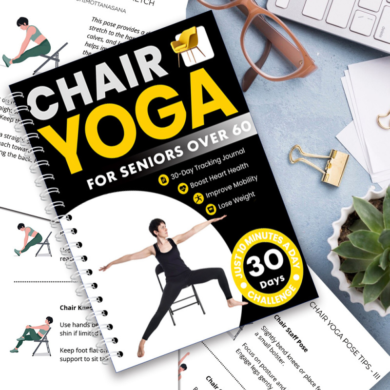 30-Day Chair Yoga Fitness Guid - Yoga Fitness Journal recension och pris