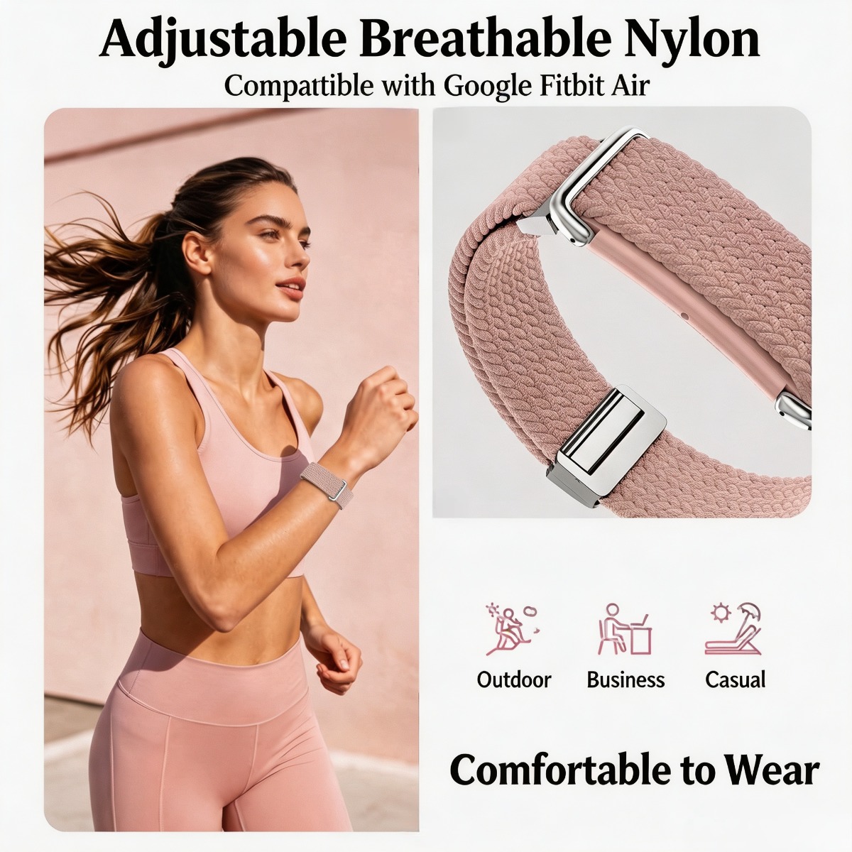 Nylon Wristband & Armband for  - Fitness Tracker Band recension och pris