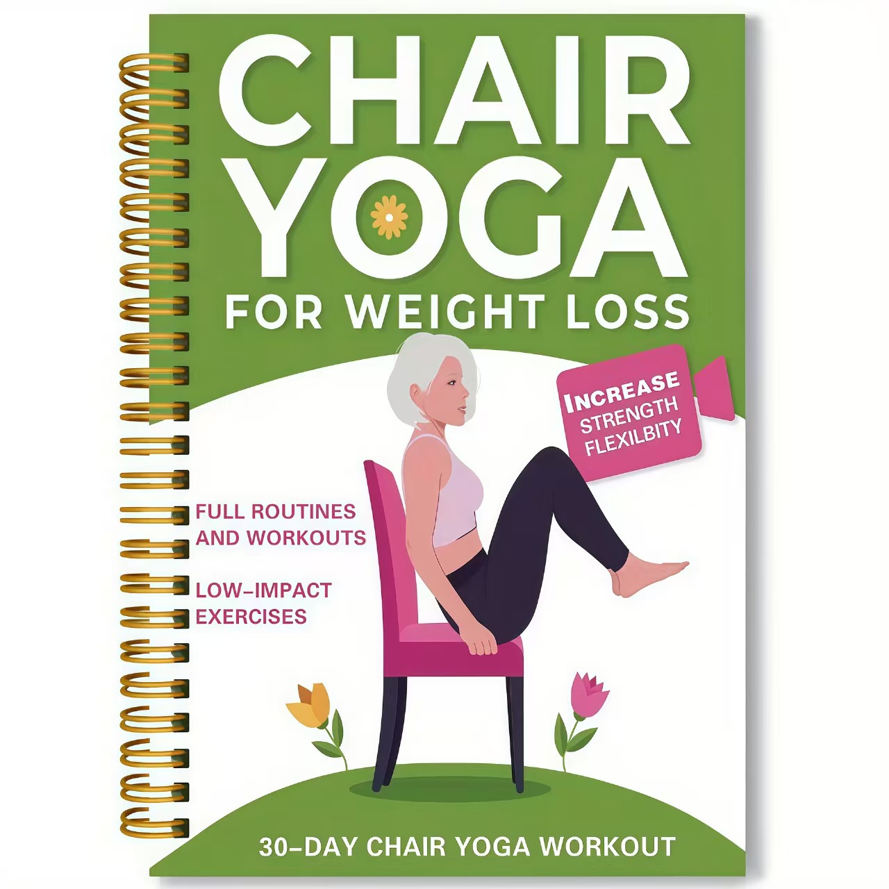 Chair Yoga Exercise Notebook F - Yoga Fitness Journal recension och pris