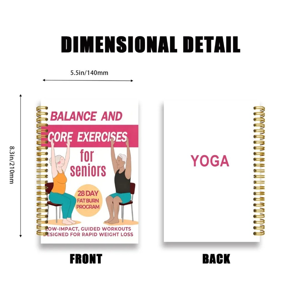 Chair Yoga Exercise Notebook F - Yoga Fitness Journal recension och pris