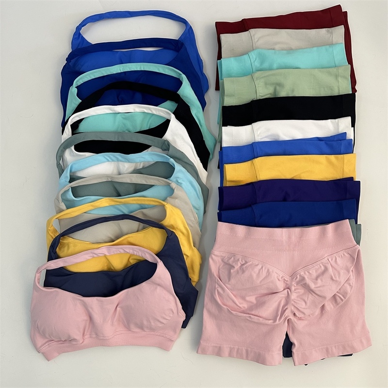 2PCS Seamless Yoga Set Shorts  - Yoga Fitness Kleidung recension och pris