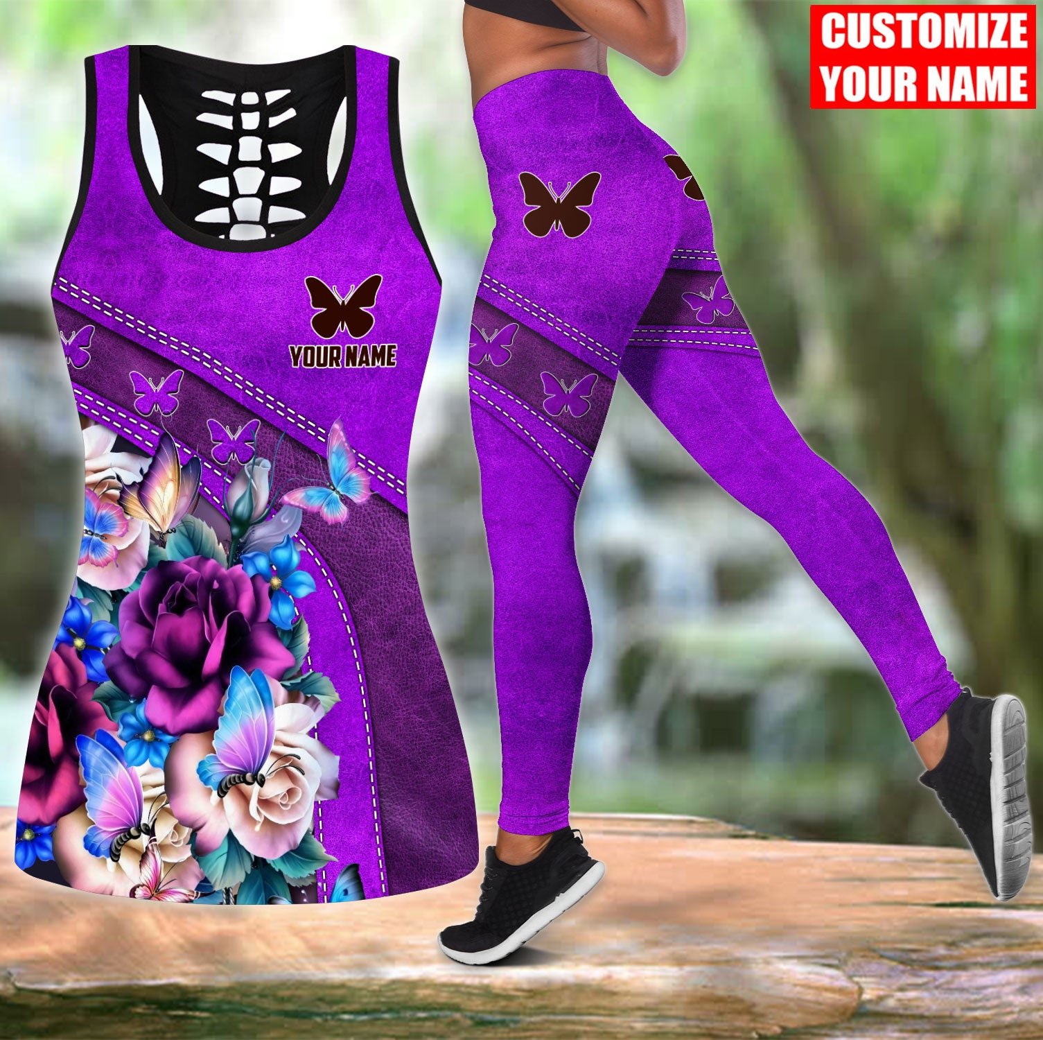 Personalized Name Butterfly 3D - Yoga Fitness Name recension och pris