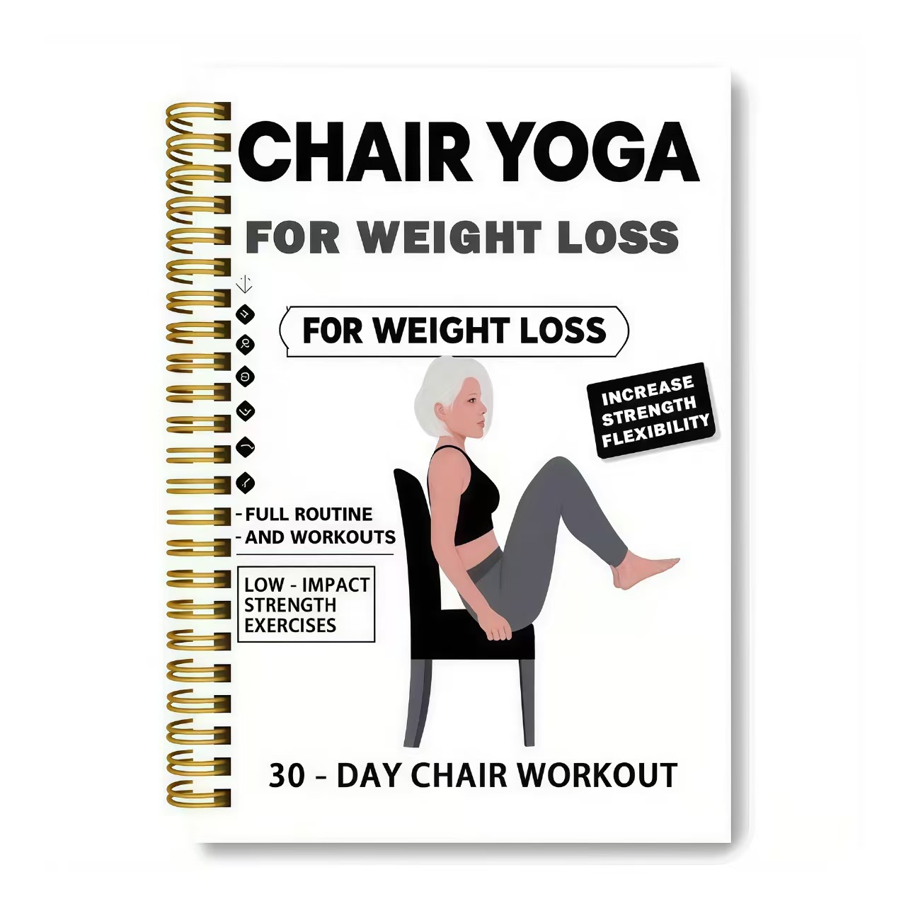Chair Yoga Exercise Notebook F - Yoga Fitness Journal recension och pris