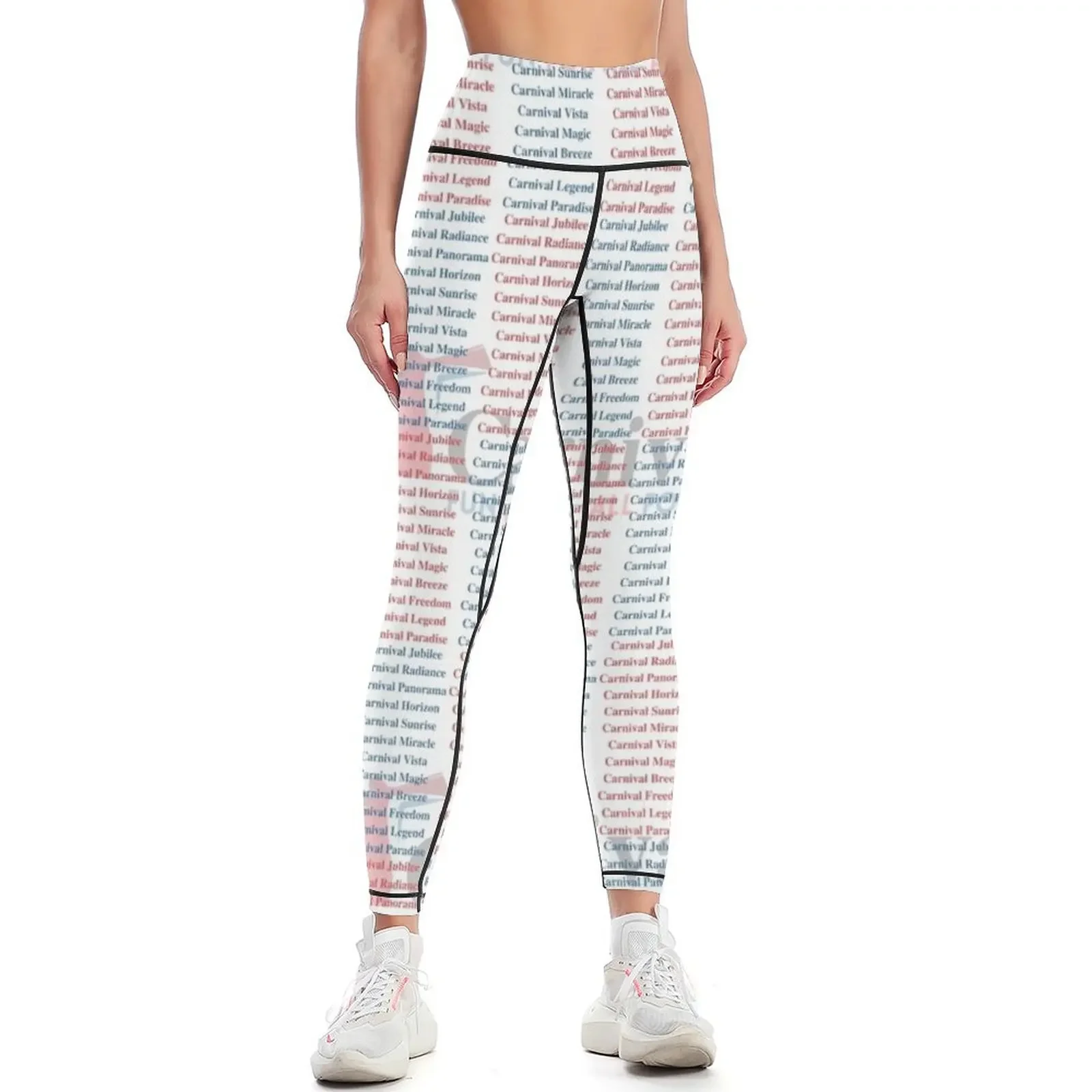 Carnival Ship Names Leggings w - Yoga Fitness Name recension och pris