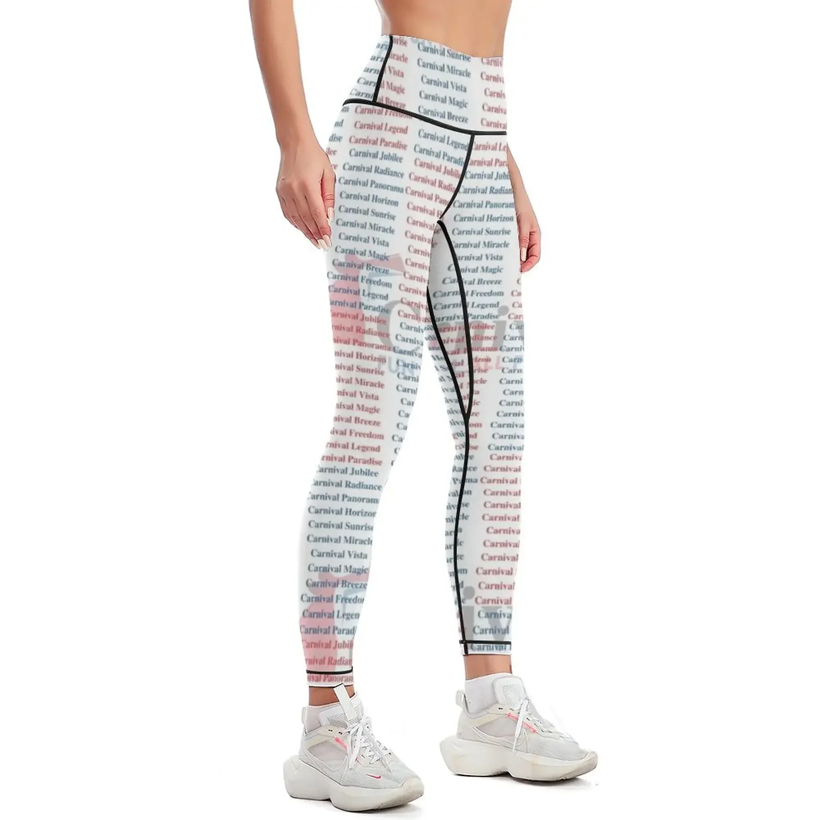 Carnival Ship Names Leggings w - Yoga Fitness Name recension och pris